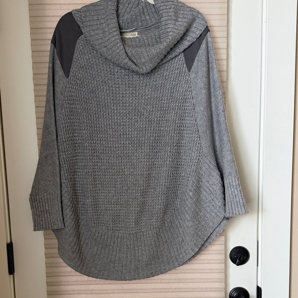 Gray Cowl Neck Sweater